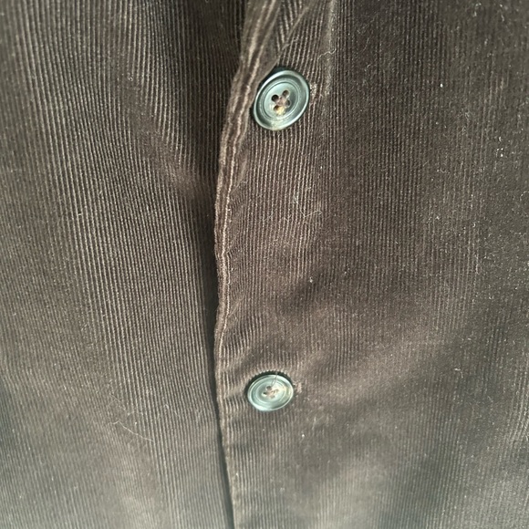 🐻 Men’s JOSEPH ABBOUD Two-Button Blazer Corduroy Dark Brown Large - Picture 2 of 5